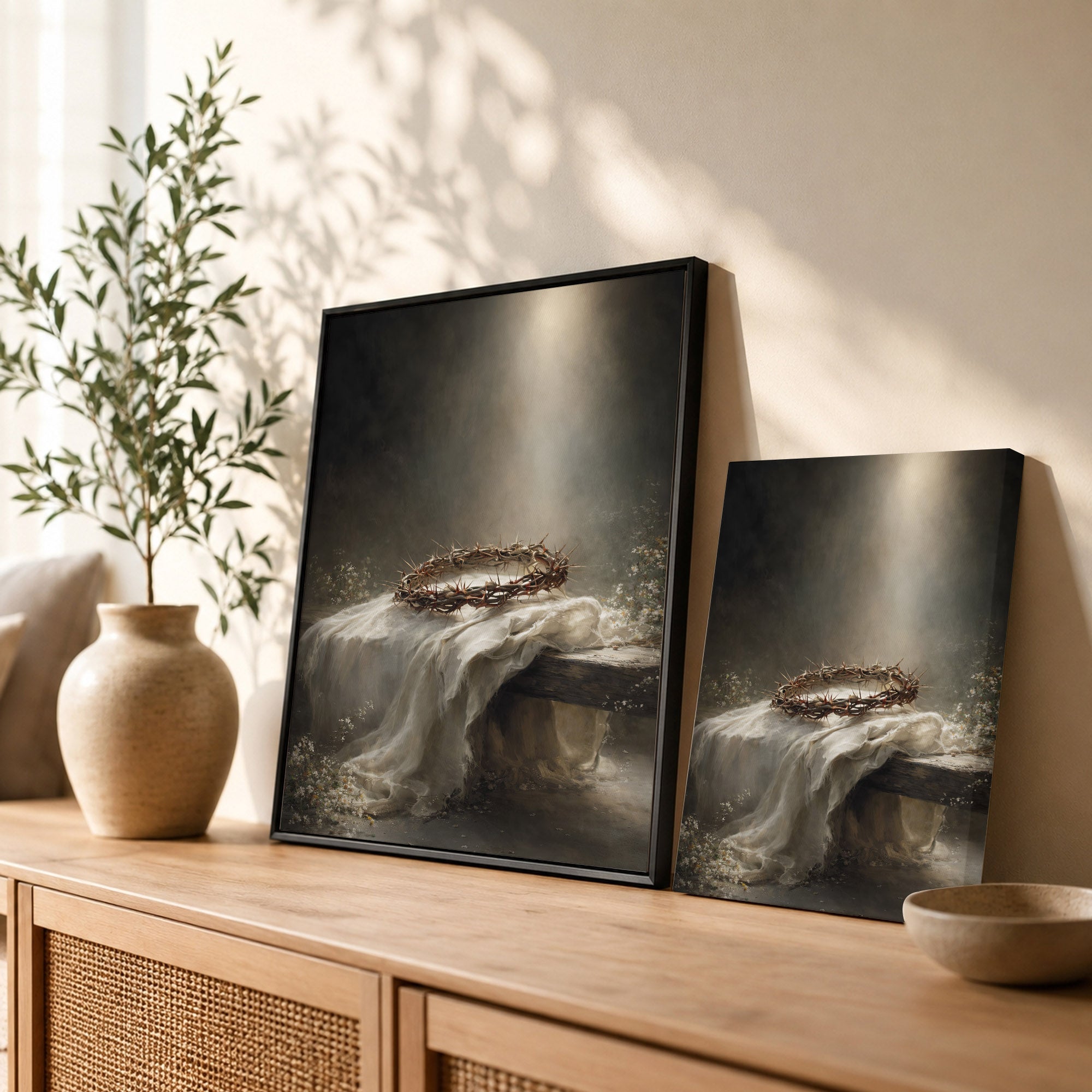 Crown of Thorns Still Life Christian Wall Art Poster/Canvas