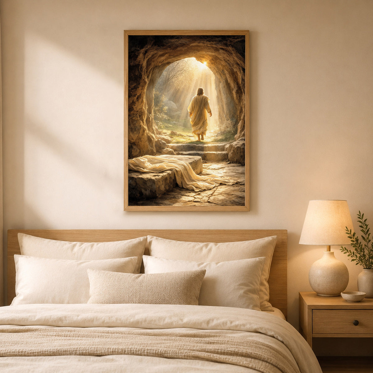 Resurrection Light Jesus Christian Wall Art Poster/Canvas