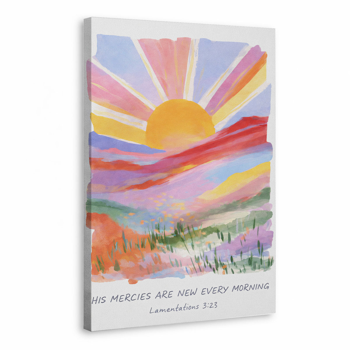 His Mercies Are New Every Morning Christian Wall Art Poster/Canvas