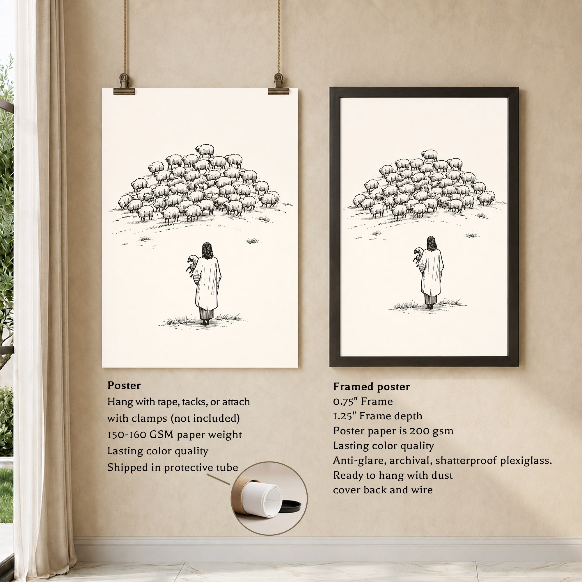 The Good Shepherd Poster/Canvas