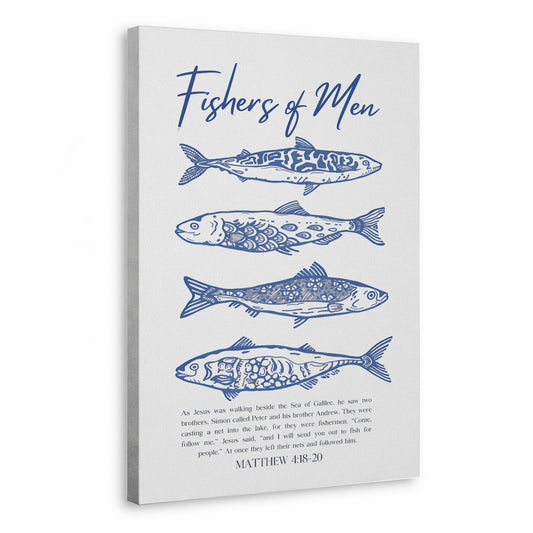 Fishers of Men Scripture Poster/Canvas