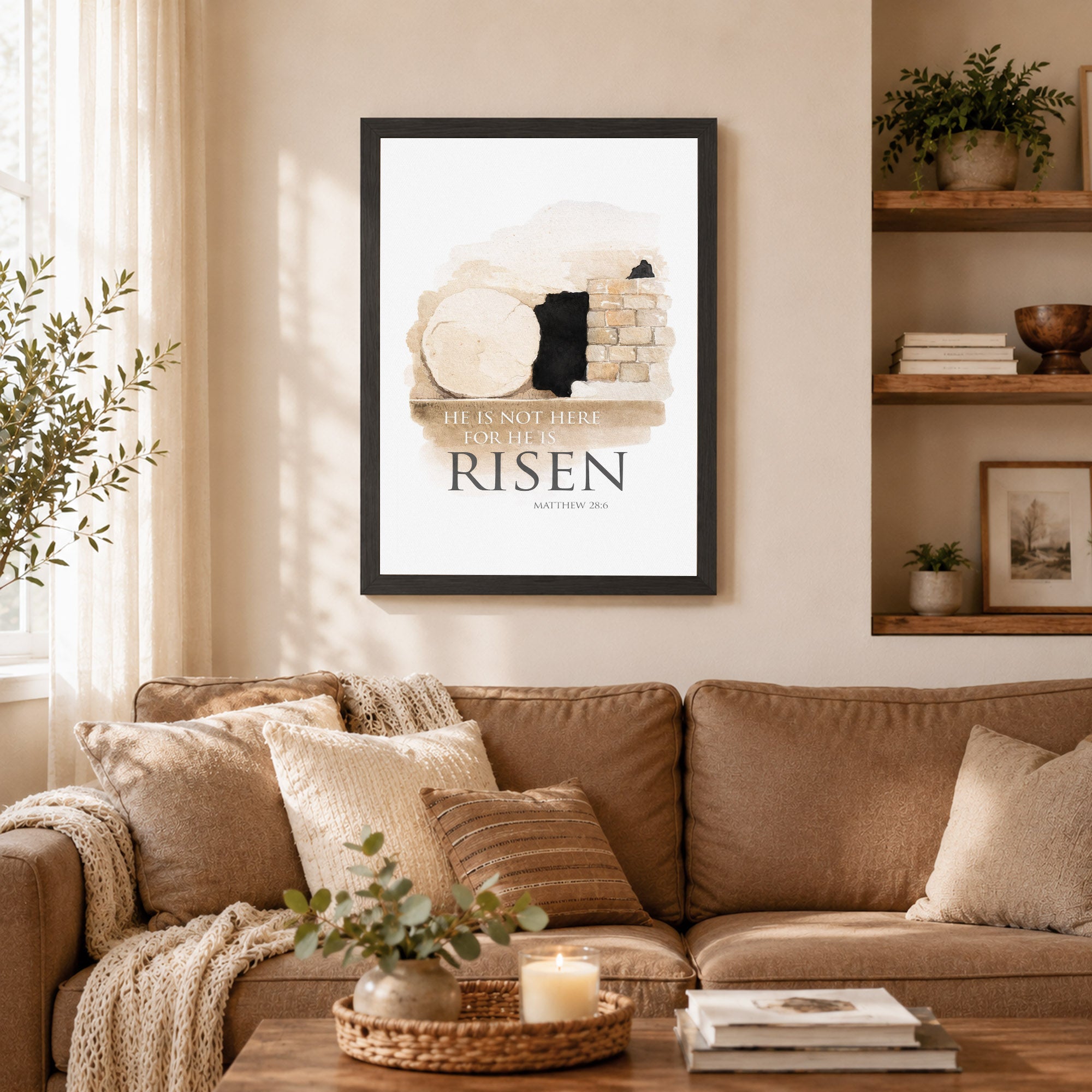 He is Risen - Matthew 28:6 Poster/Canvas