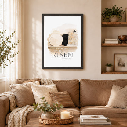 He is Risen - Matthew 28:6 Poster/Canvas