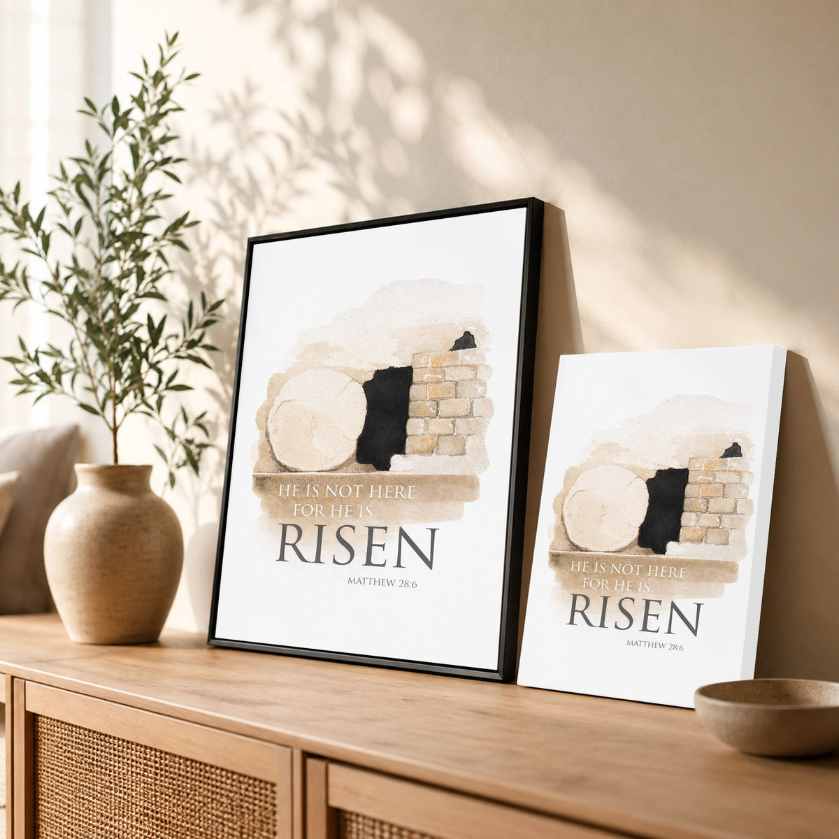 He is Risen - Matthew 28:6 Poster/Canvas