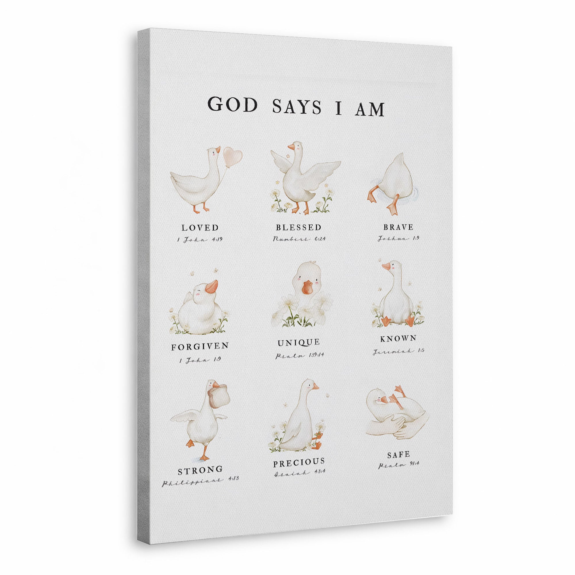 God Says I Am - Inspirational Poster/Canvas