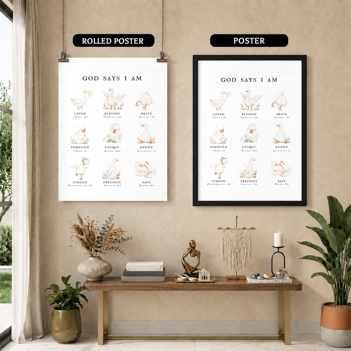 God Says I Am - Inspirational Poster/Canvas