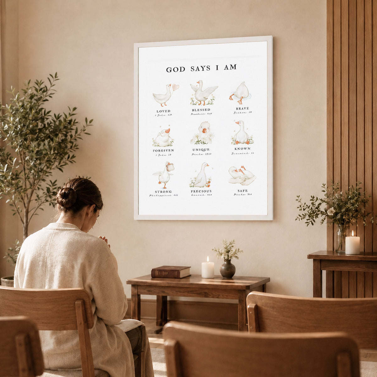 God Says I Am - Inspirational Poster/Canvas