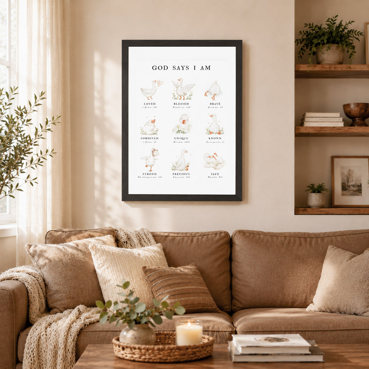 God Says I Am - Inspirational Poster/Canvas