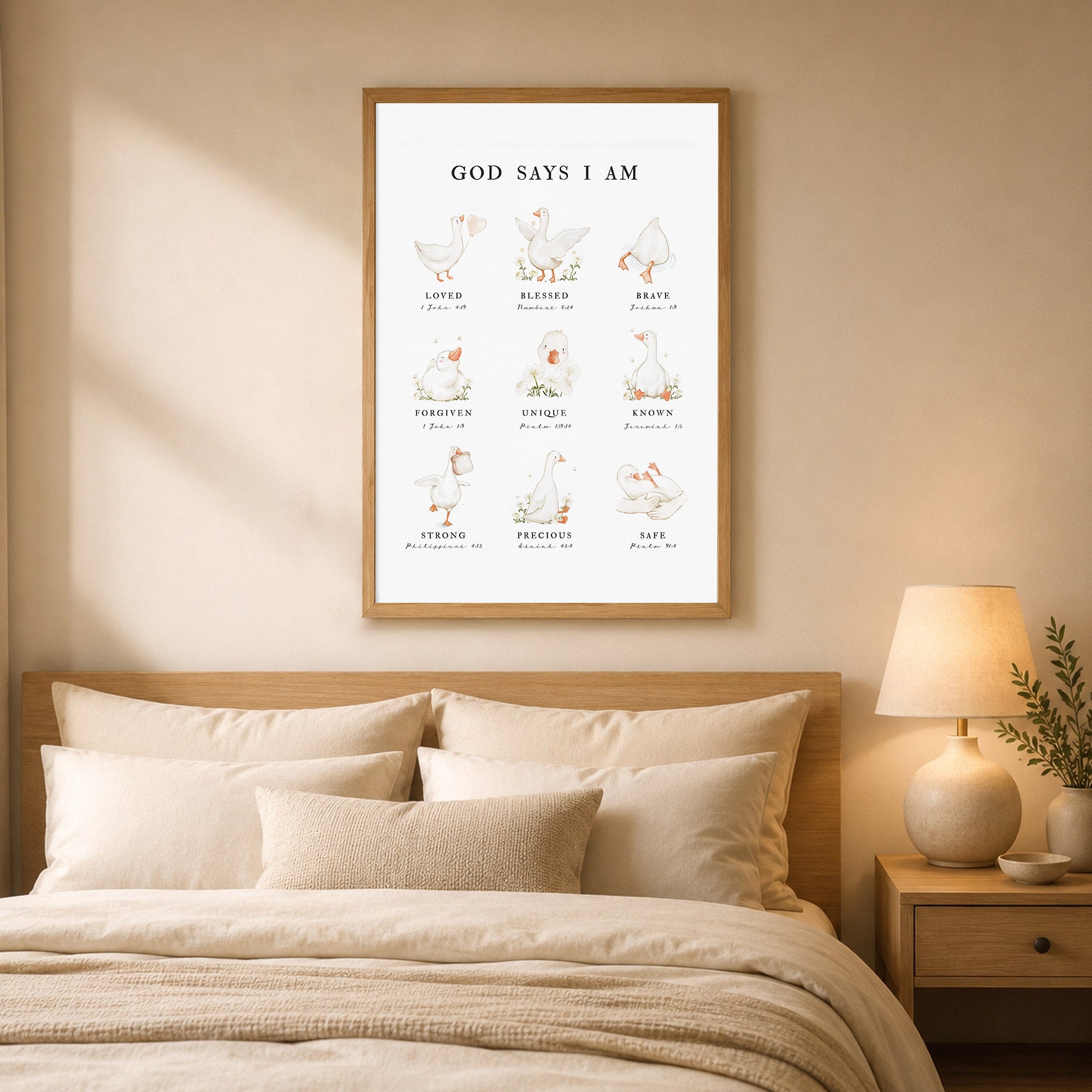 God Says I Am - Inspirational Poster/Canvas