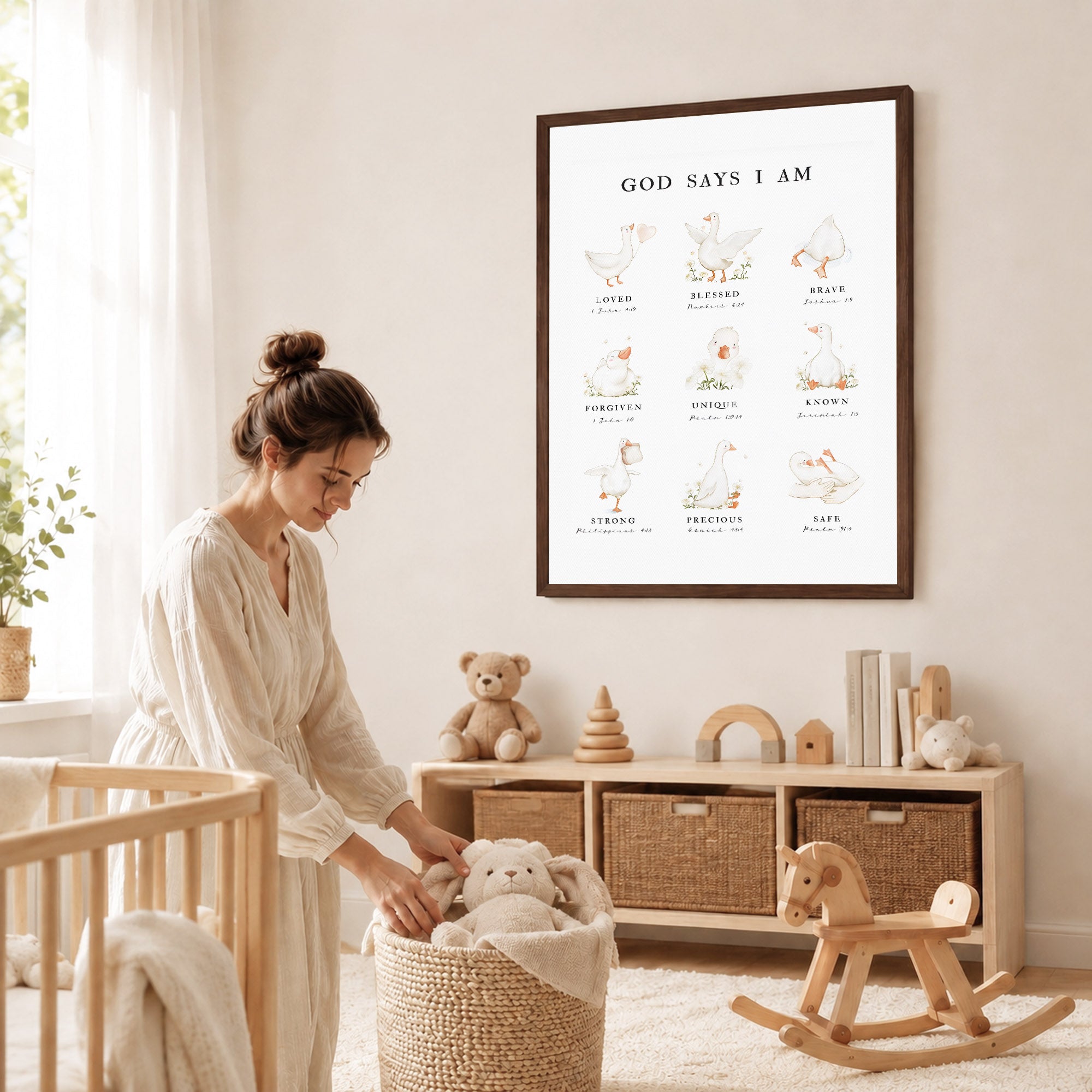 God Says I Am - Inspirational Poster/Canvas
