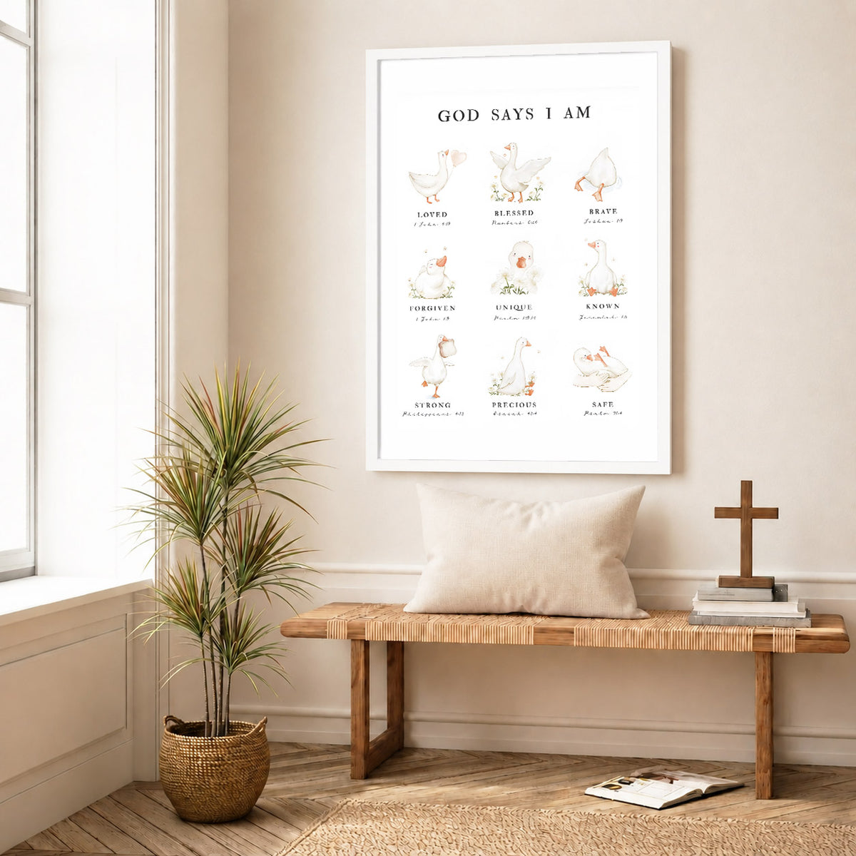 God Says I Am - Inspirational Poster/Canvas