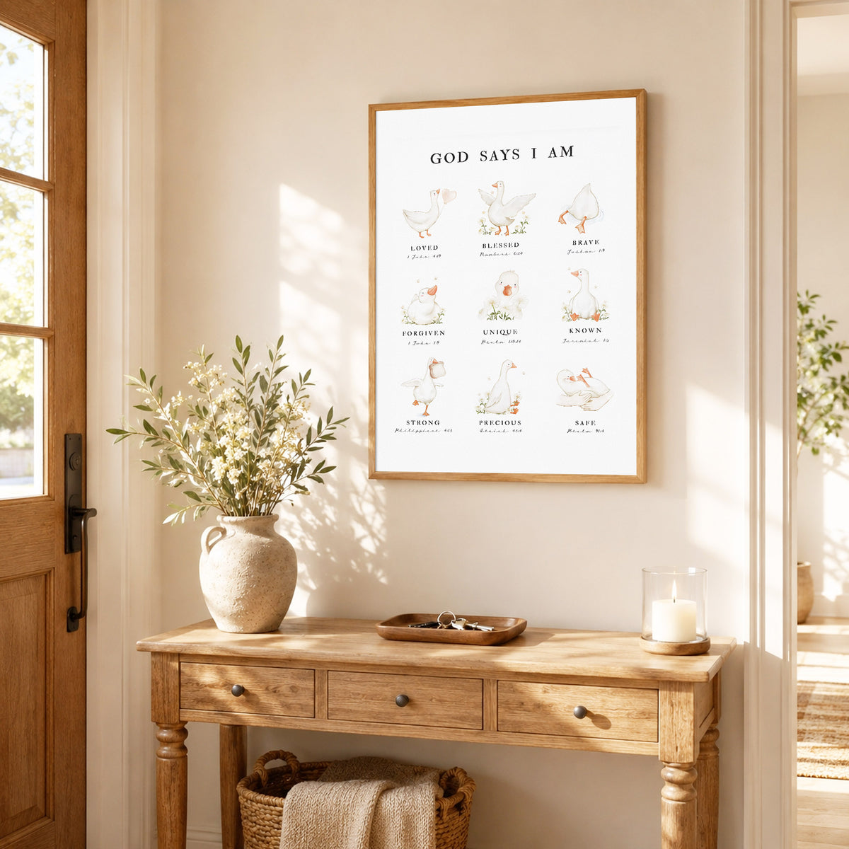 God Says I Am - Inspirational Poster/Canvas