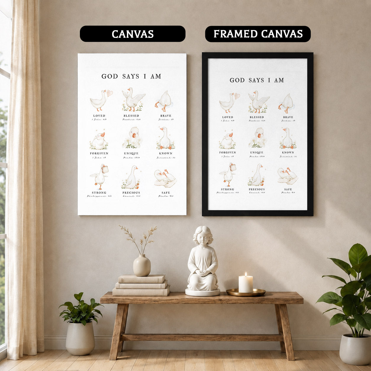 God Says I Am - Inspirational Poster/Canvas