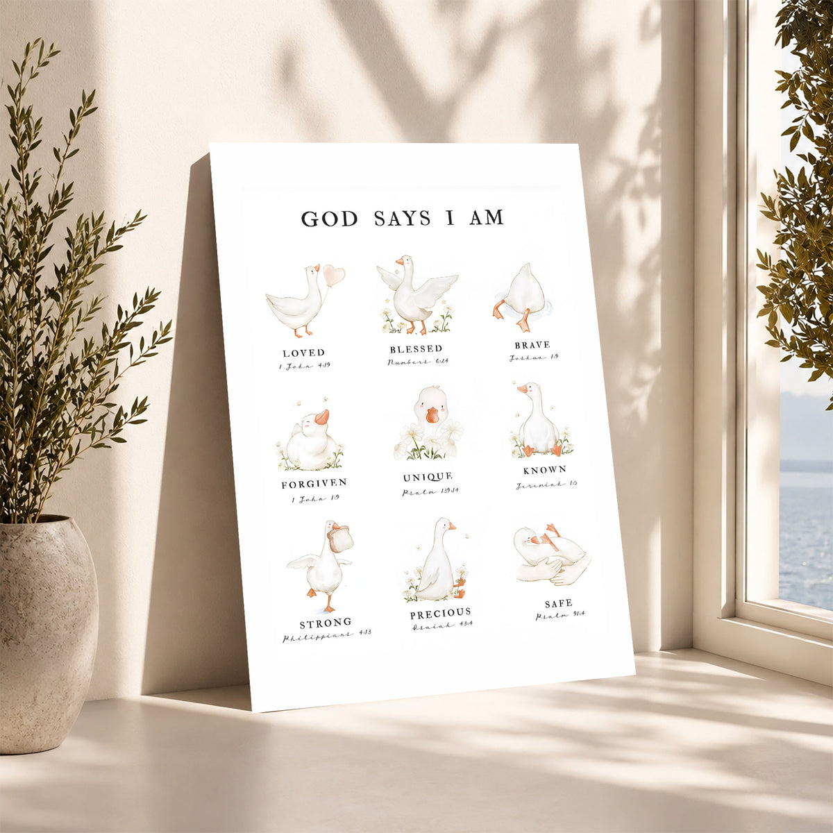 God Says I Am - Inspirational Poster/Canvas