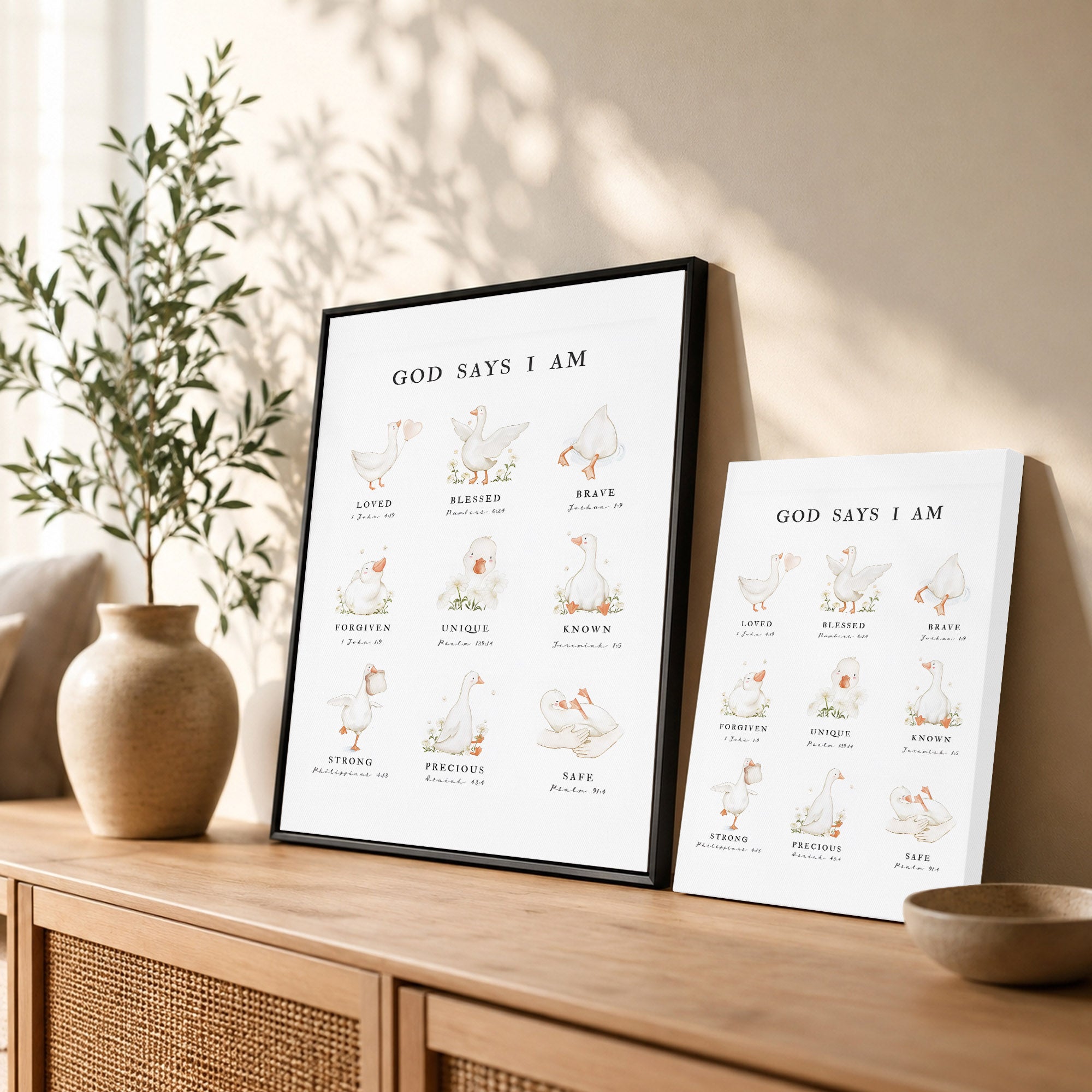 God Says I Am - Inspirational Poster/Canvas
