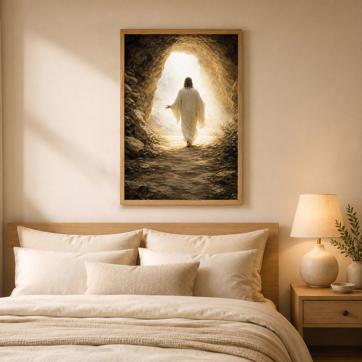 He Is Risen – Light Beyond the Tomb Christian Wall Art Poster/Canvas