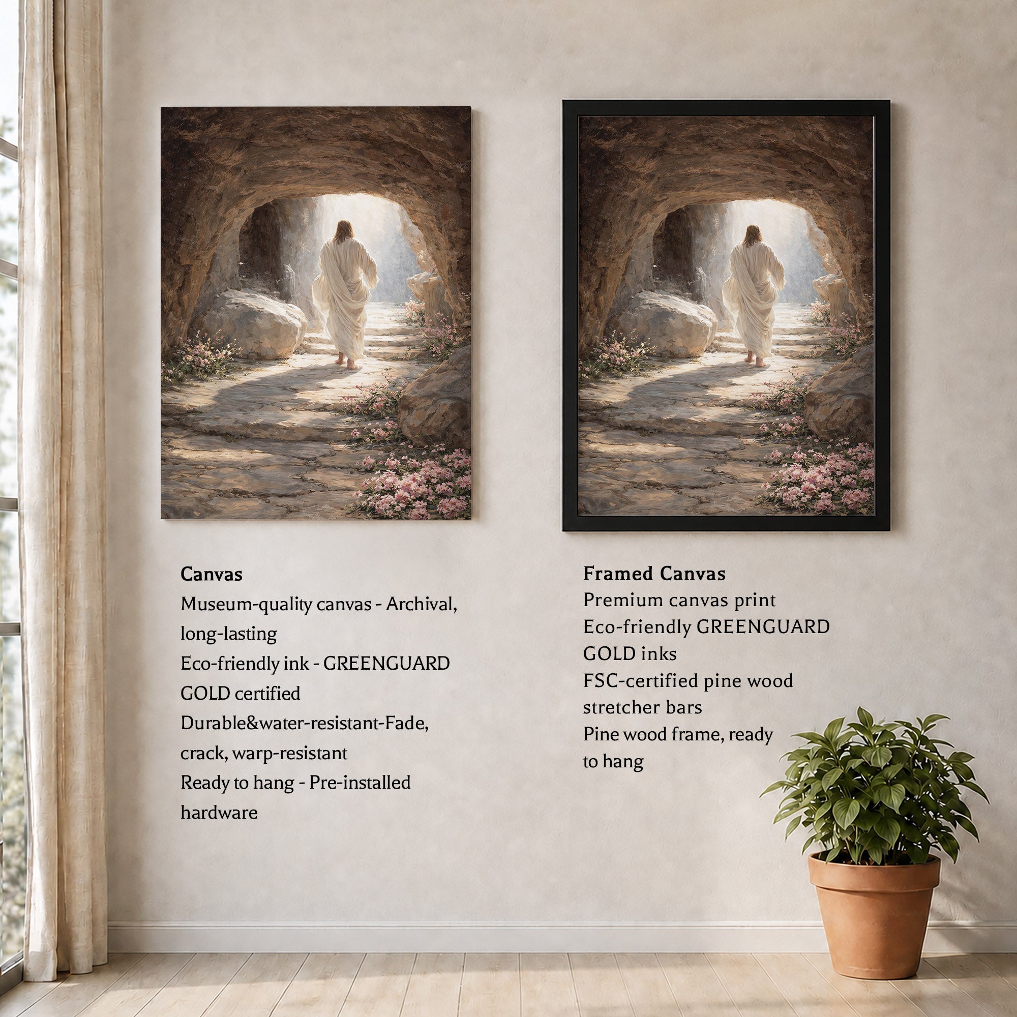The Empty Tomb – Victory of Resurrection Wall Art Poster/Canvas