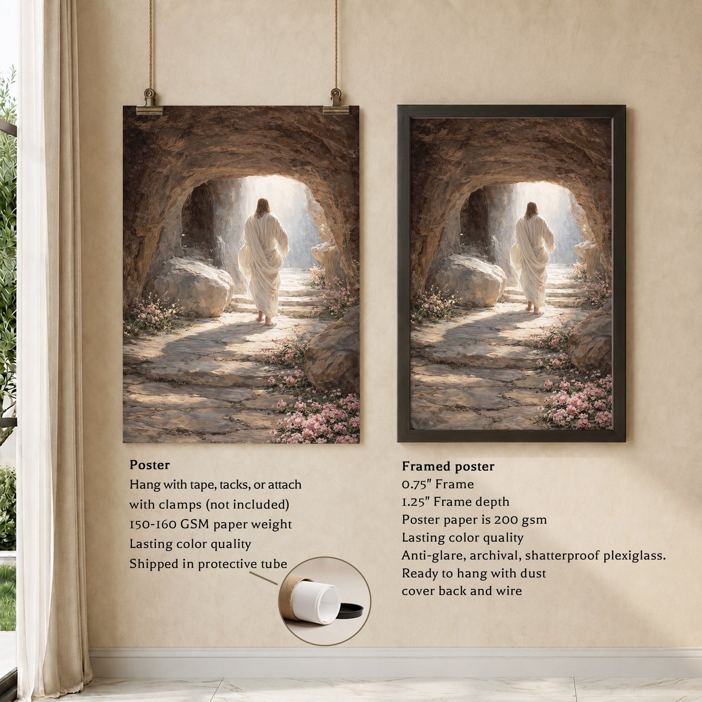 The Empty Tomb – Victory of Resurrection Wall Art Poster/Canvas