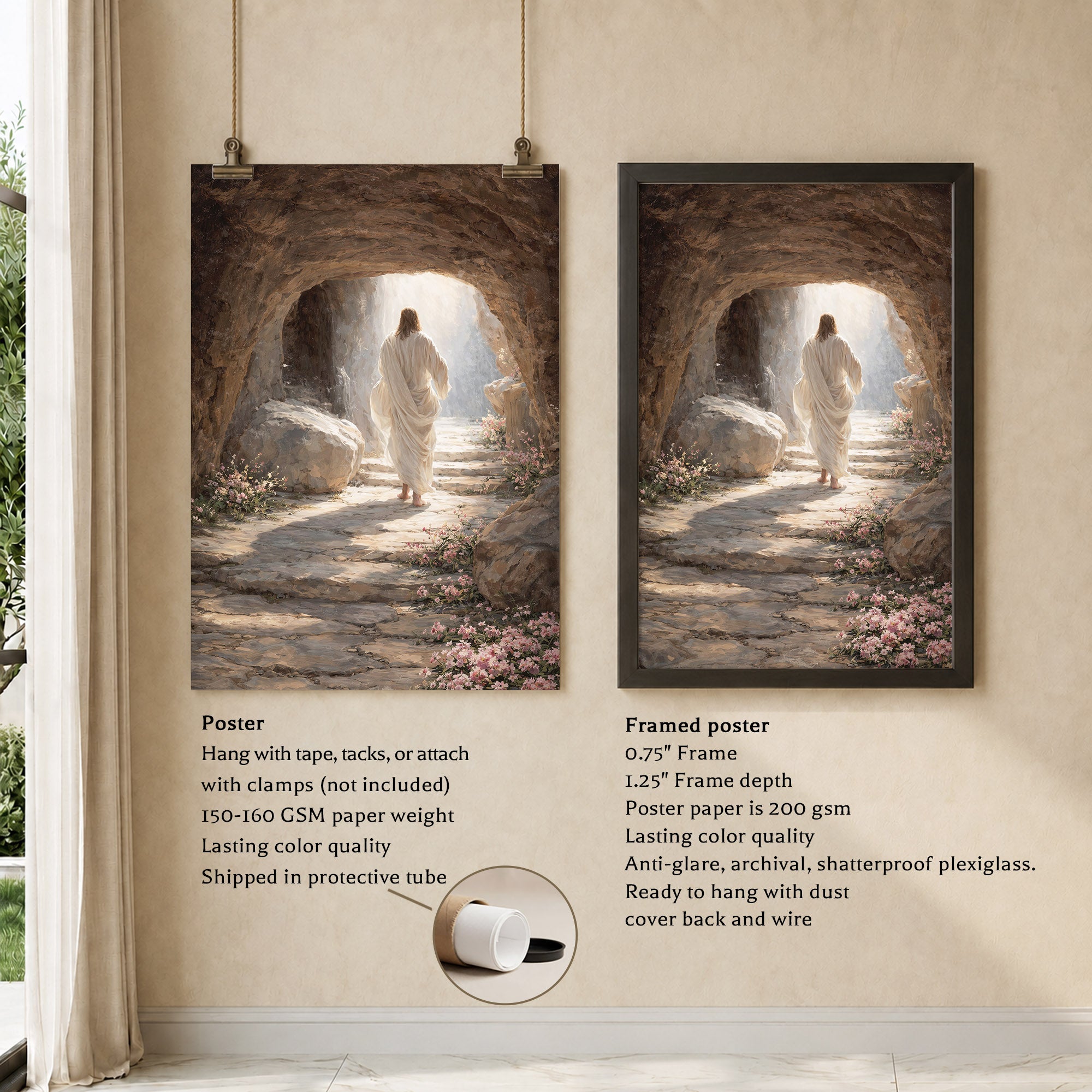 The Empty Tomb – Victory of Resurrection Wall Art Poster/Canvas