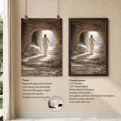 The Empty Tomb – Victory of Resurrection Wall Art Poster/Canvas