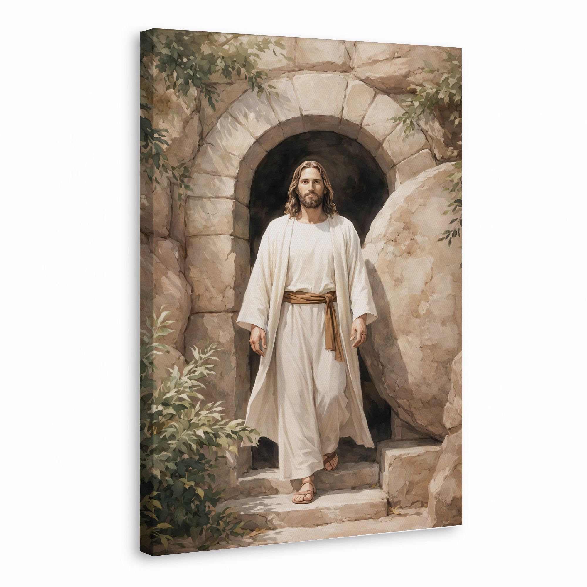 Jesus Steps From the Tomb Wall Art Poster/Canvas