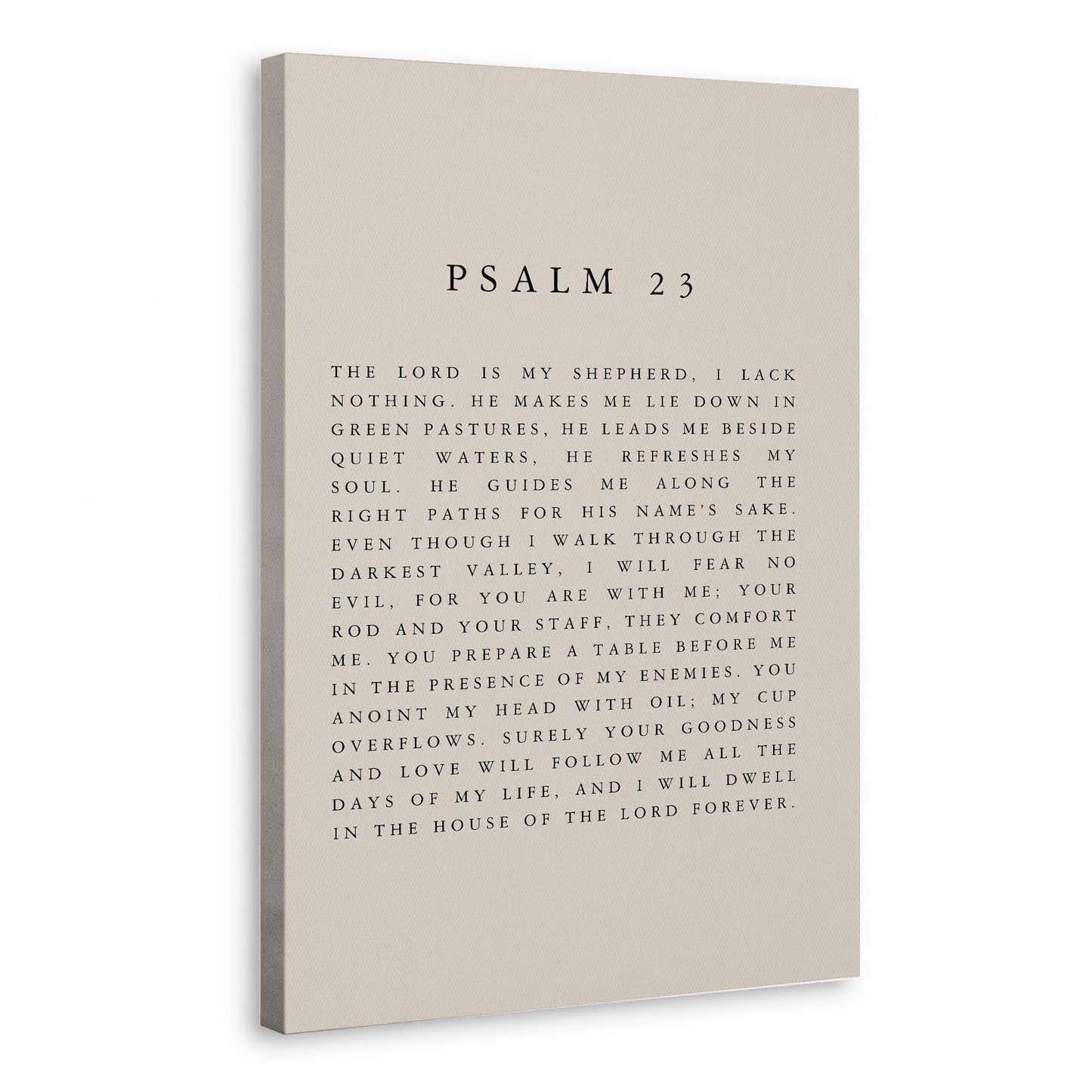 Psalm 23 Scripture Wall Art Poster/Canvas