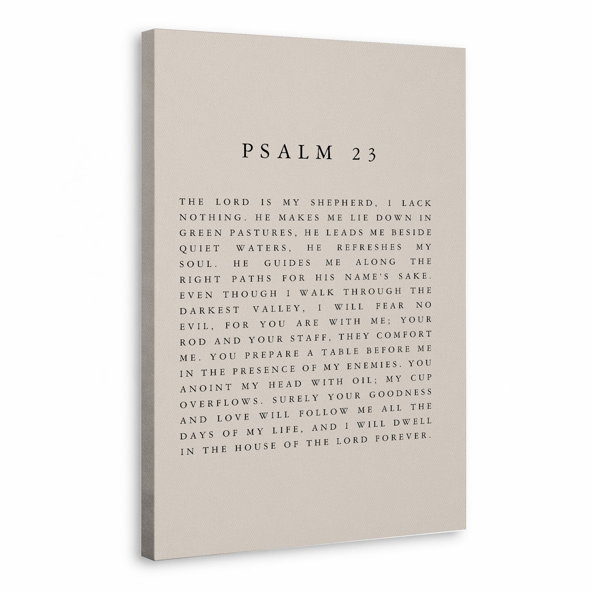 Psalm 23 Scripture Wall Art Poster/Canvas