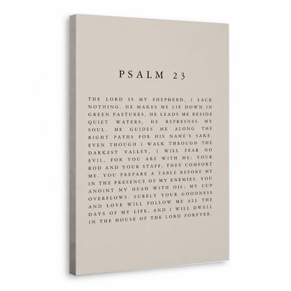 Psalm 23 Scripture Wall Art Poster/Canvas