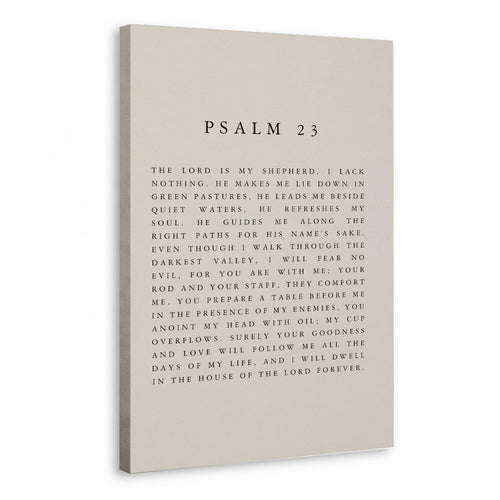 Psalm 23 Scripture Wall Art Poster/Canvas
