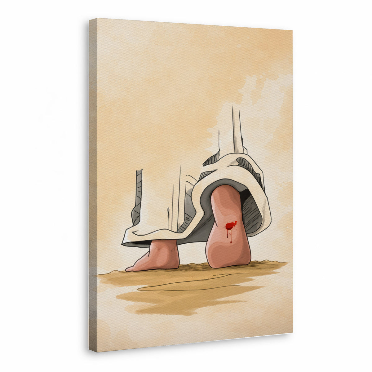 Nail Scar Jesus Feet Christian Wall Art Poster/Canvas