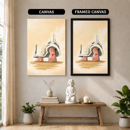 Nail Scar Jesus Feet Christian Wall Art Poster/Canvas