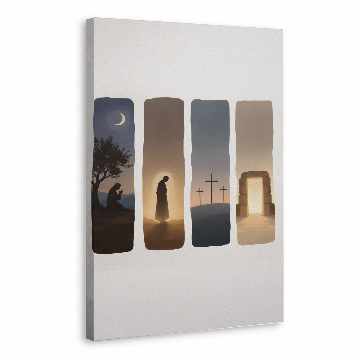 Easter Story Christian Minimalist Wall Art Poster/Canvas