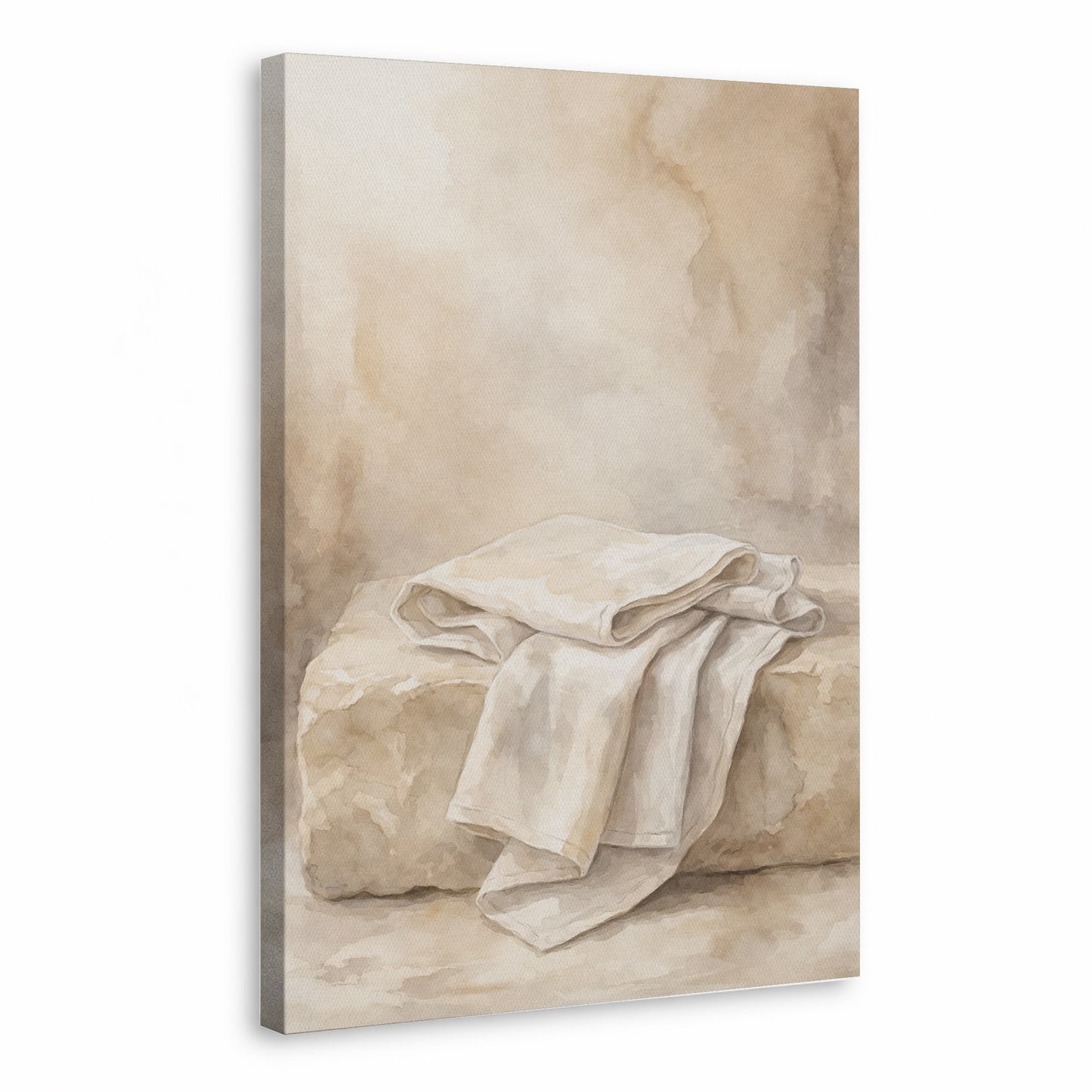 Empty Tomb Linen Cloth Christian Wall Art Poster/Canvas