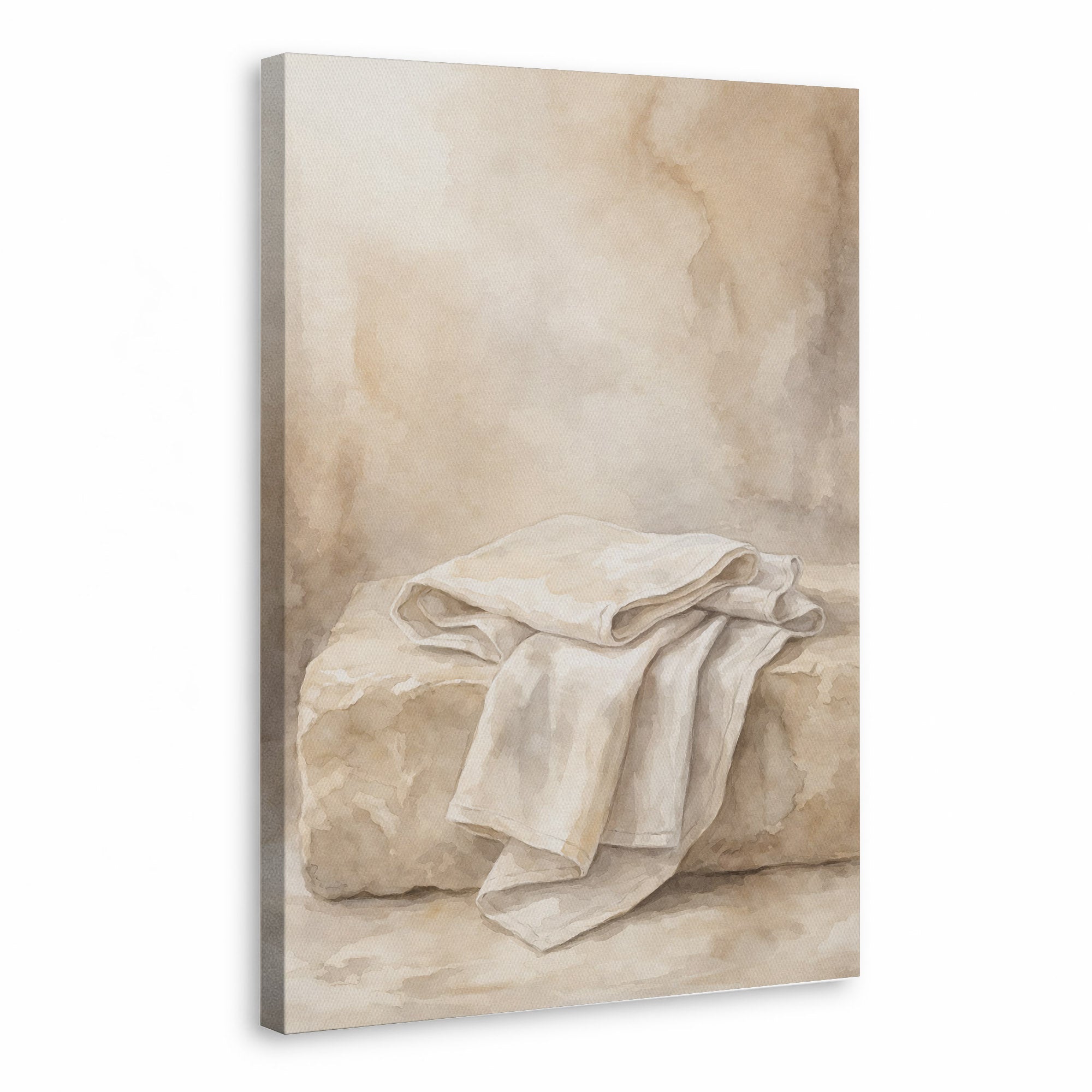 Empty Tomb Linen Cloth Christian Wall Art Poster/Canvas