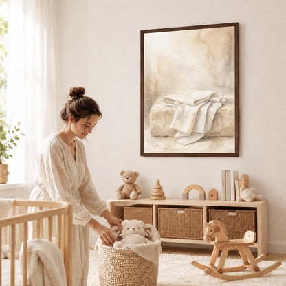 Empty Tomb Linen Cloth Christian Wall Art Poster/Canvas