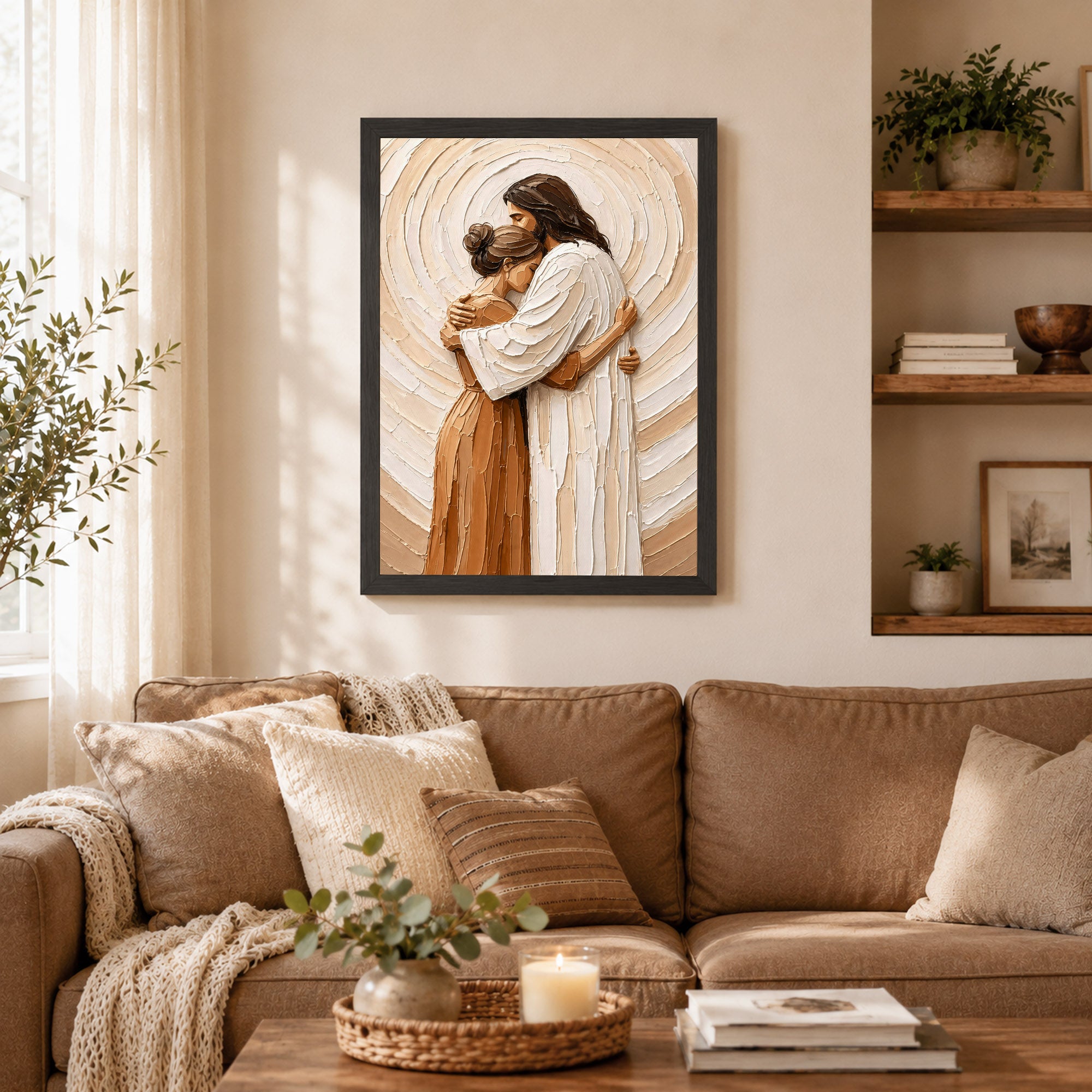Christ’s Embrace of Peace and Healing Poster/Canvas