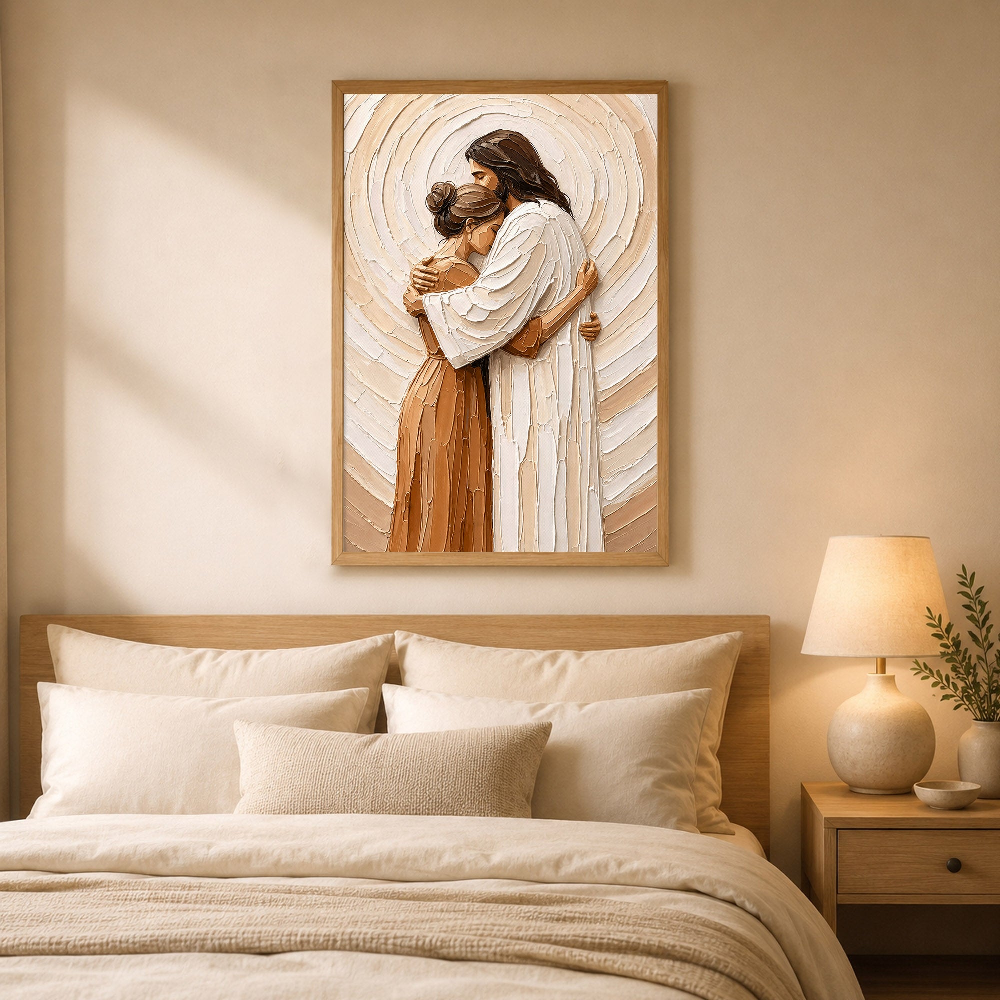 Christ’s Embrace of Peace and Healing Poster/Canvas