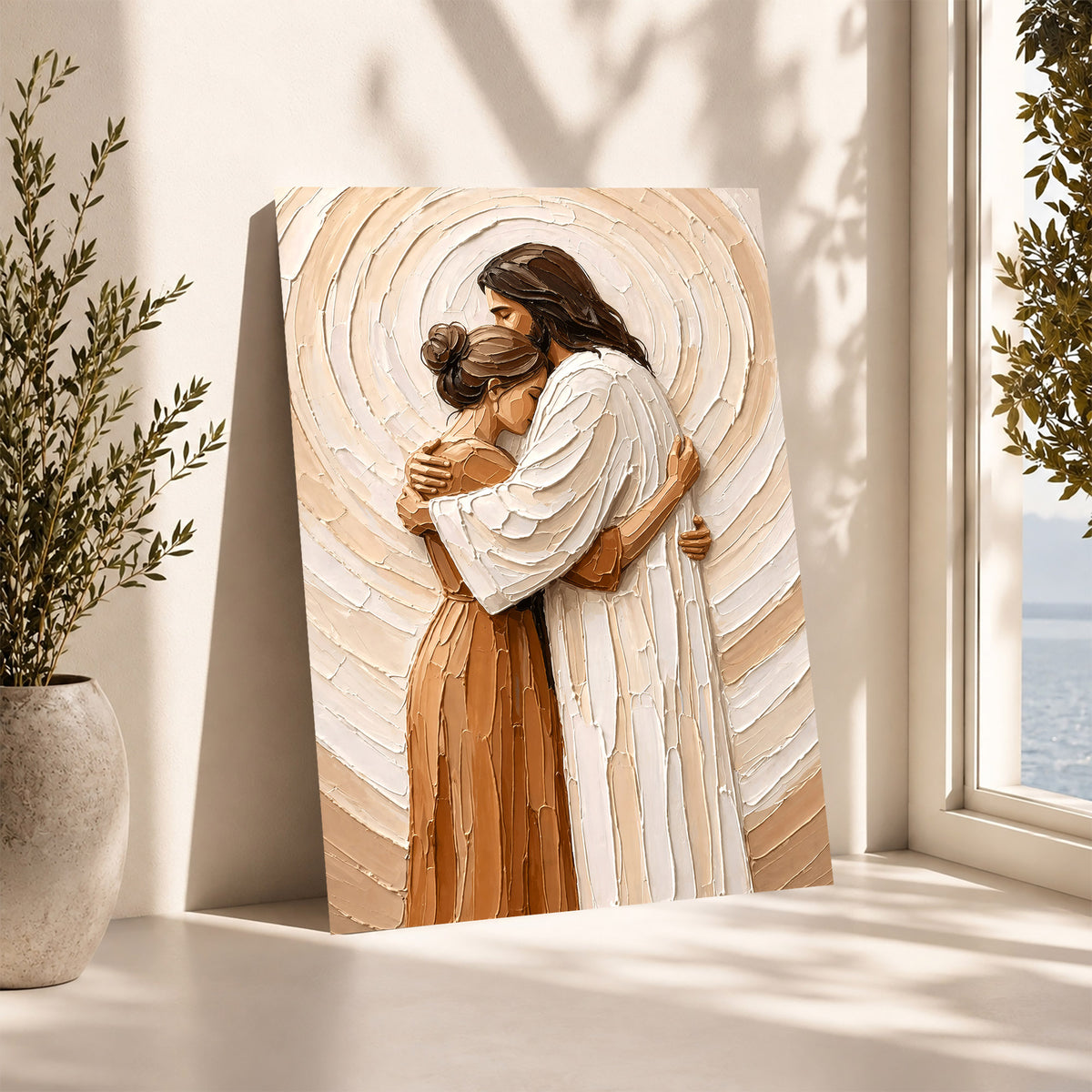 Christ’s Embrace of Peace and Healing Poster/Canvas