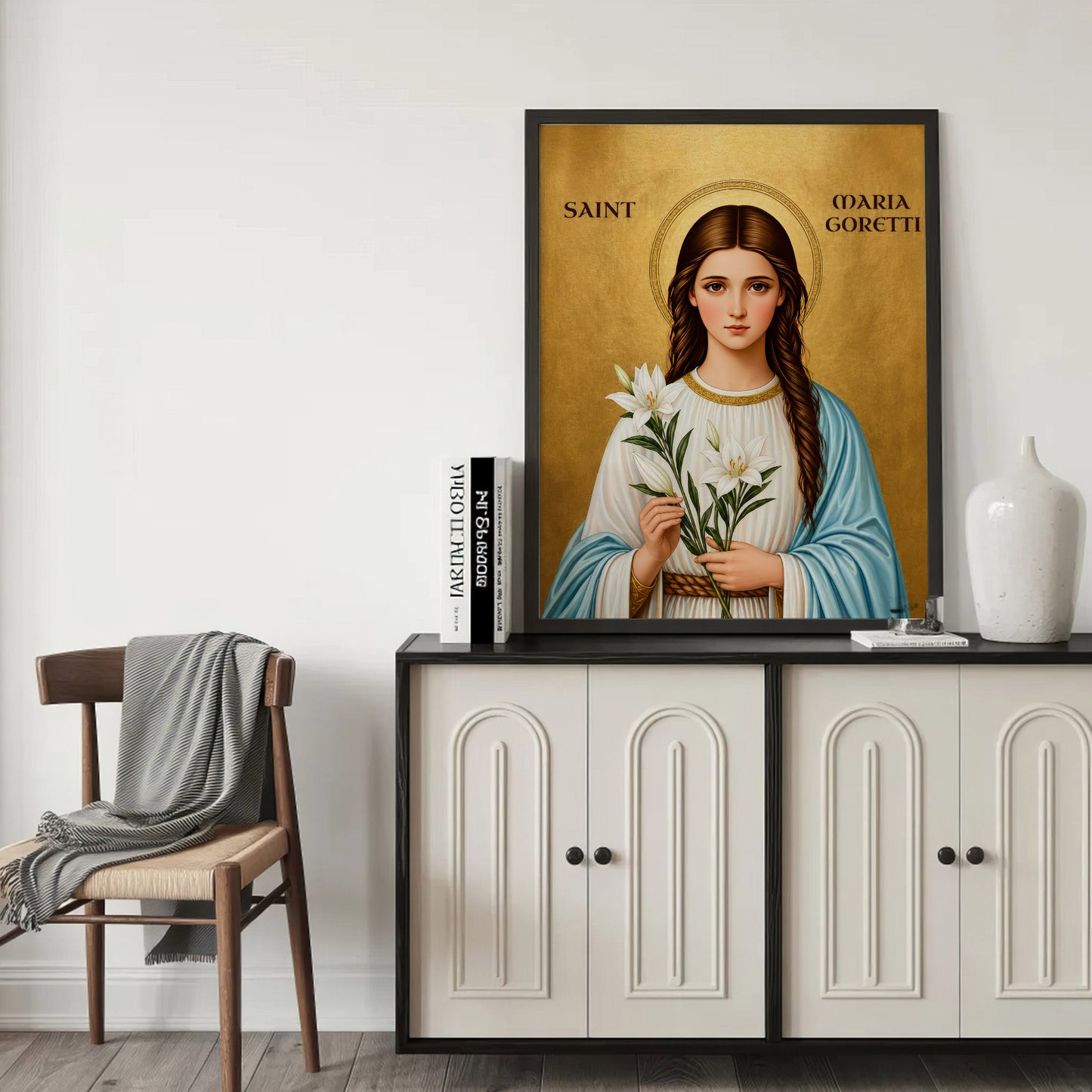 Saint Maria Goretti Lily of Purity and Faith Poster/Canvas