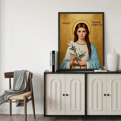 Saint Maria Goretti Lily of Purity and Faith Poster/Canvas