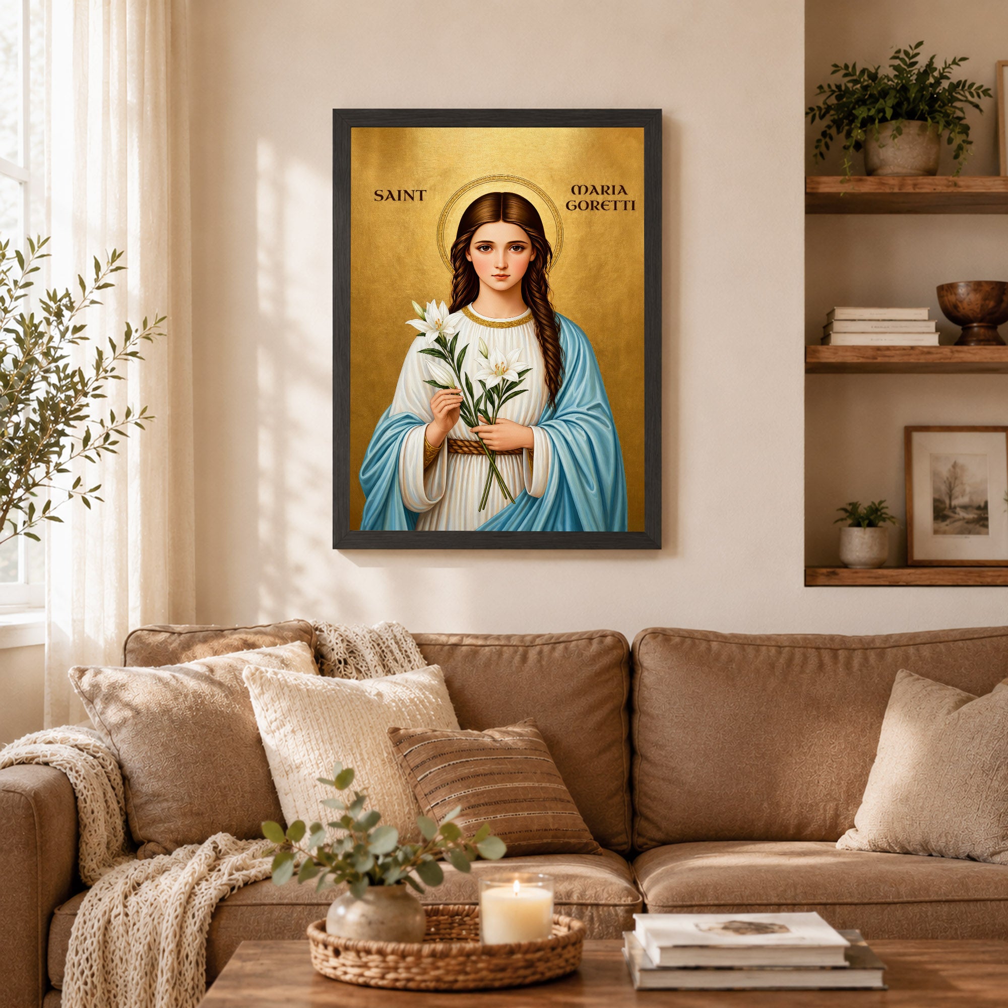 Saint Maria Goretti Lily of Purity and Faith Poster/Canvas
