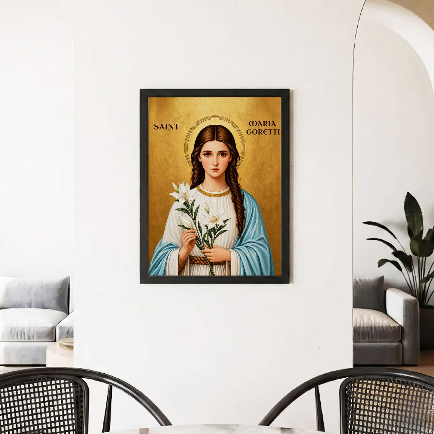 Saint Maria Goretti Lily of Purity and Faith Poster/Canvas