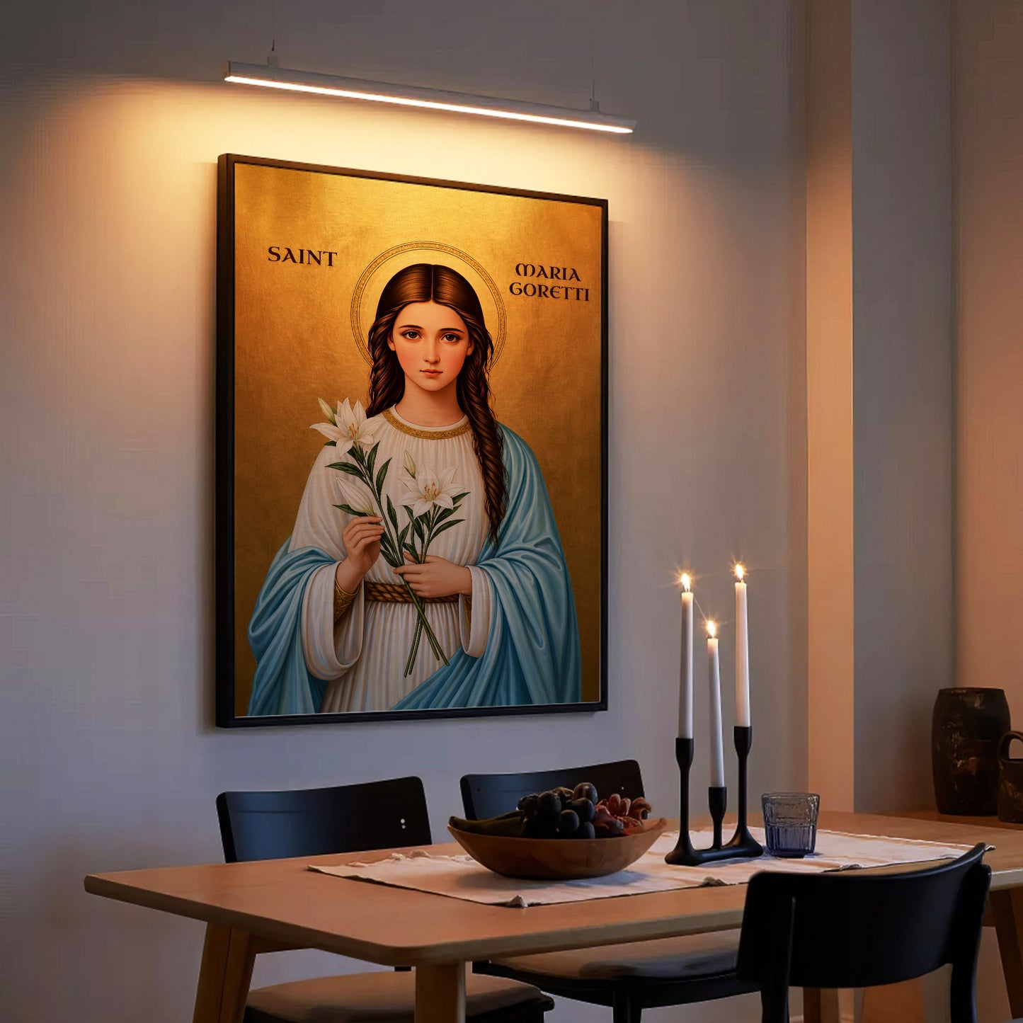 Saint Maria Goretti Lily of Purity and Faith Poster/Canvas