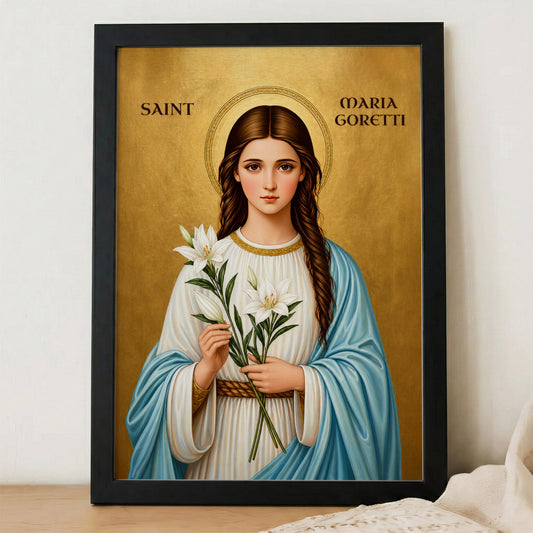 Saint Maria Goretti Inspirational Art Print Poster/Canvas