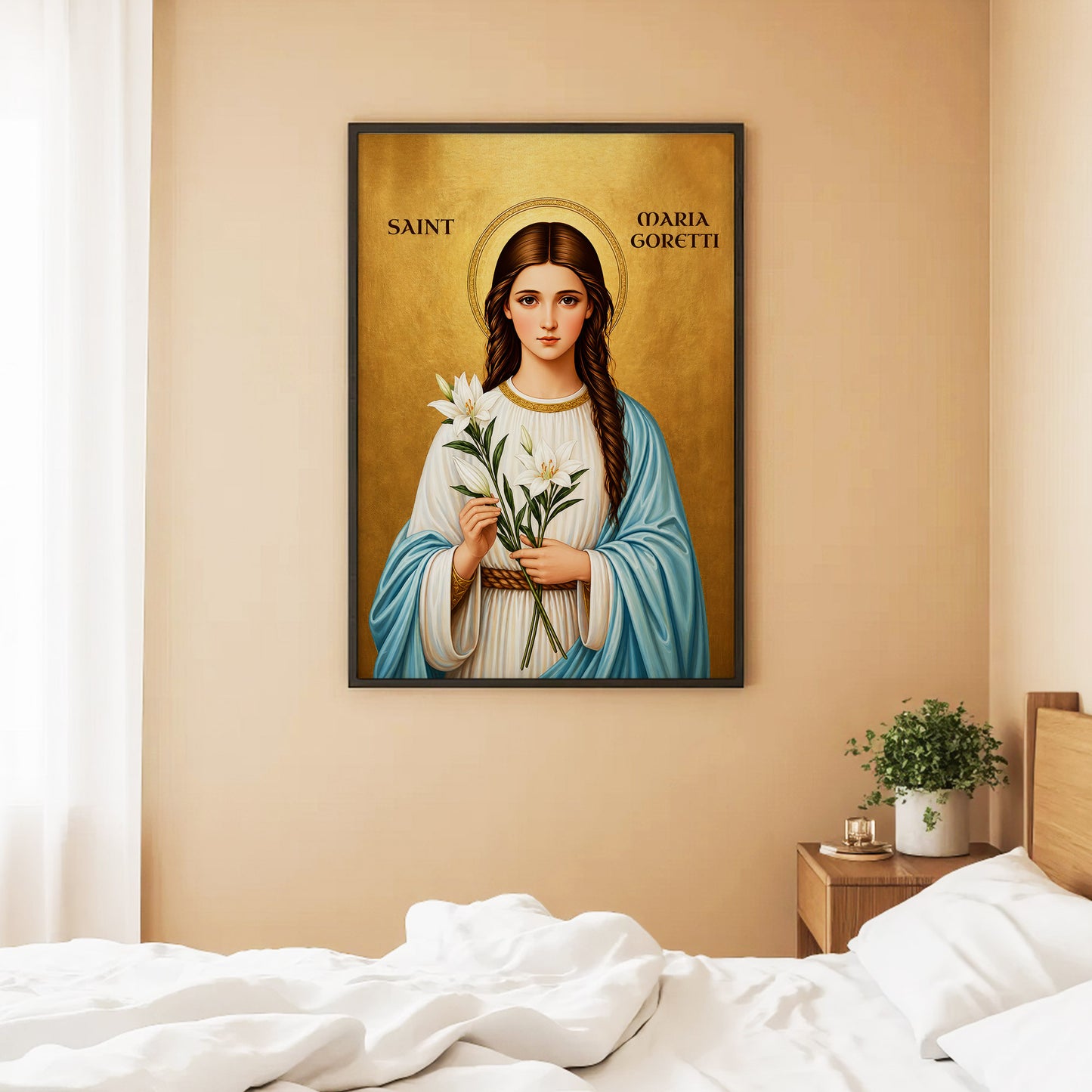 Saint Maria Goretti Lily of Purity and Faith Poster/Canvas