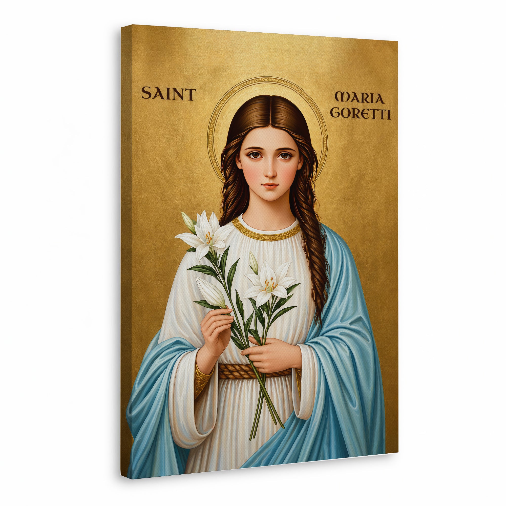 Saint Maria Goretti Lily of Purity and Faith Poster/Canvas