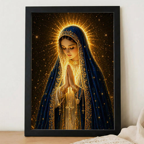 Blessed Virgin Mary Divine Light Art Print Poster/Canvas
