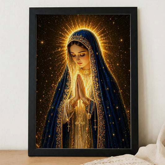 Blessed Virgin Mary Divine Light Art Print Poster/Canvas