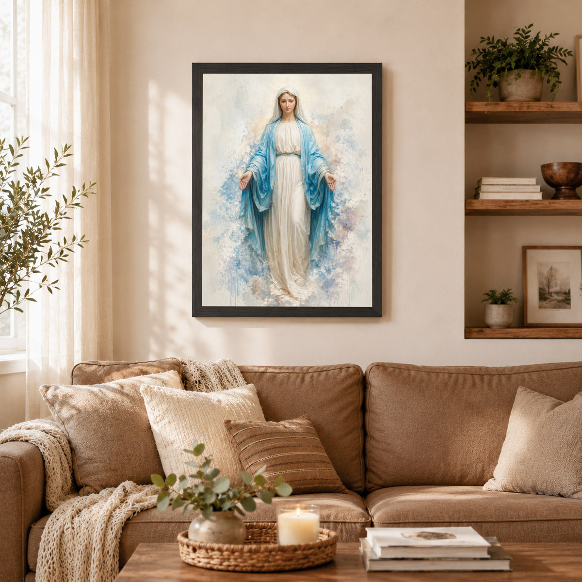 Immaculate Virgin Mary Art Print Poster/Canvas