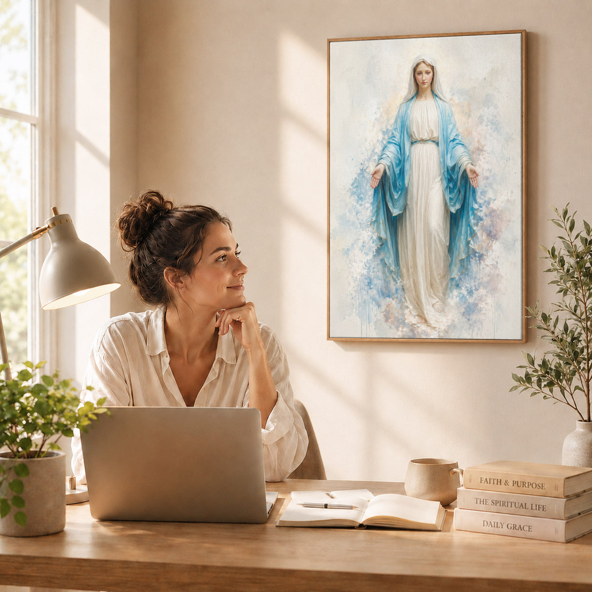 Immaculate Virgin Mary Art Print Poster/Canvas